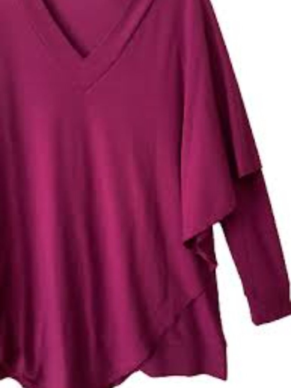 ✨ Kit and Ace Draped V-Neck Top – Raspberry Pink | XS - Picture 2 of 7
